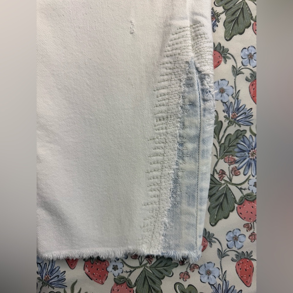 Moussy Vintage Mv Burnside Skinny Jeans Ankle Cropped white size 29 - Picture 5 of 14